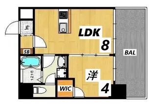 ブエナビスタ神戸イースト【5階】の間取り