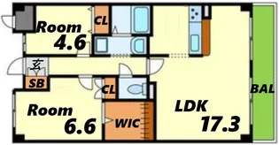 サンラトール甲陽園【2階】の間取り