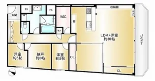 カサフェニックス北野【2階】の間取り
