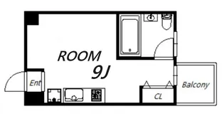 イーストヴィレッジ三宮【2階】の間取り