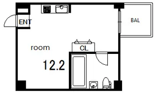 イーストヴィレッジ三宮【5階】の間取り