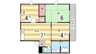 レトア大石I【2階】の間取り