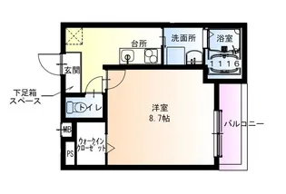 フジパレス水明公園西【3階】の間取り