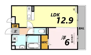 D-room フェニックス武庫川東【1階】の間取り