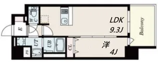 エスライズ神戸三宮山手通弐番館【10階】の間取り