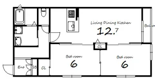 ベレンツェルトリーゲン芦屋伊勢町【1階】の間取り