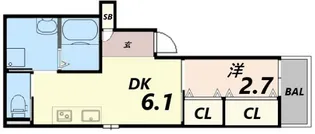 KTIレジデンス武庫川II【2階】の間取り