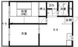 サニーハイツ【1階】の間取り