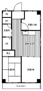 尼崎梅の木公園アーバンリズ【1階】の間取り