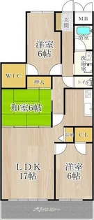 プライムレジデンス西宮【7階】の間取り