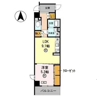 ル・ソレイユ【4階】の間取り