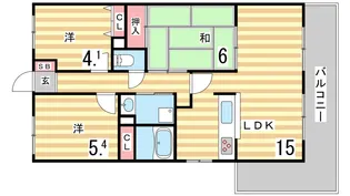 アーバネックス芦屋業平【8階】の間取り
