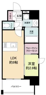 LiveCasa王子公園【6階】の間取り