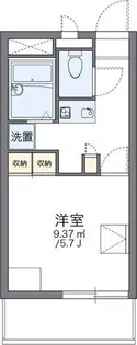 レオパレス武庫川B【3階】の間取り