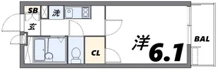 レオパレスアーク【2階】の間取り