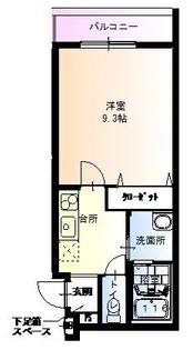 フジパレス武庫川Ⅲ番館【3階】の間取り