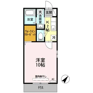 ドエル ファースト【2階】の間取り
