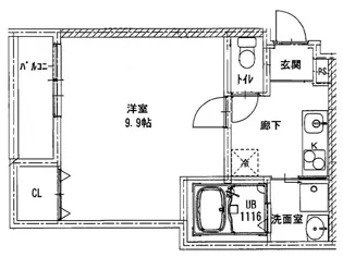 フジパレス津門中央公園III番館【3階】の間取り