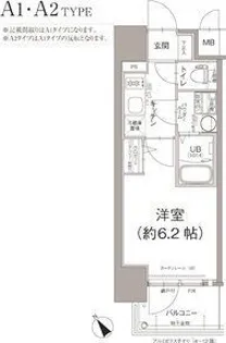 エスリード大阪デュアルゲート【9階】の間取り