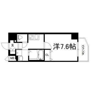 ファーストフィオーレ大阪ウエスト【4階】の間取り