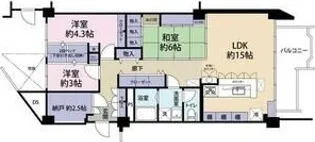 岡本エクセル【2階】の間取り
