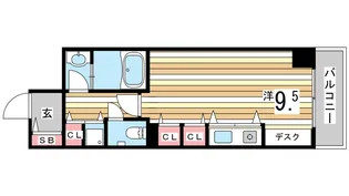 フレックス芦屋【3階】の間取り