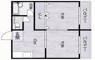 ファミネス芦屋【1階】の間取り