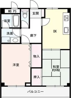 リーベスト広田【3階】の間取り