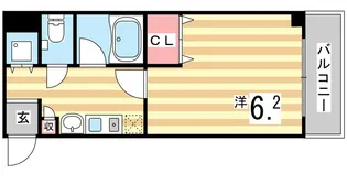 グランデアステール芦屋【4階】の間取り