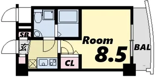 セレニテ甲子園Ⅰ【7階】の間取り
