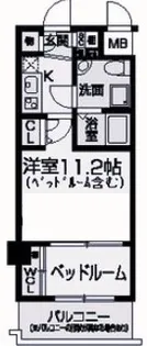 セレニテ甲子園I【3階】の間取り