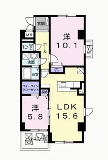 エアリーヒルズ芦屋【4階】の間取り
