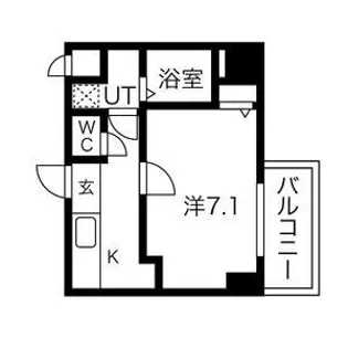 プレジール灘【8階】の間取り