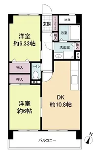 LAZO御影【3階】の間取り