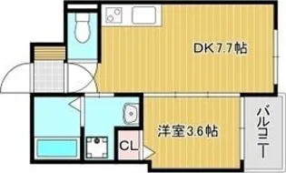 Aquamarine西北【1階】の間取り