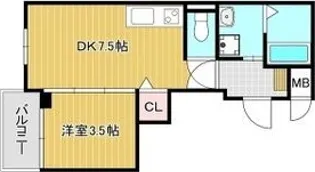 Aquamarine西北【3階】の間取り