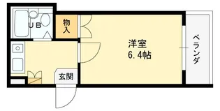 リビエラ武庫川【2階】の間取り