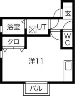 グリーンパーク尾浜【1階】の間取り