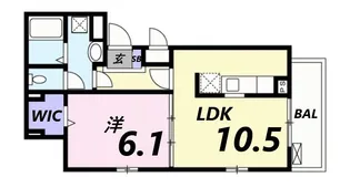 シャイン【2階】の間取り
