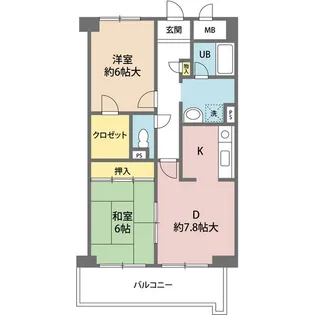 プリムヴェール【4階】の間取り