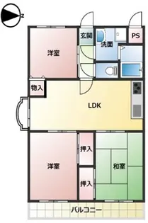 エルドラド甲東園【3階】の間取り