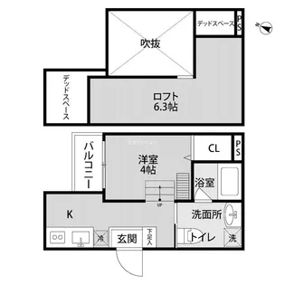 フォンテーヌ武庫川【2階】の間取り