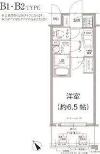 エスリード大阪デュアルゲート【10階】の間取り
