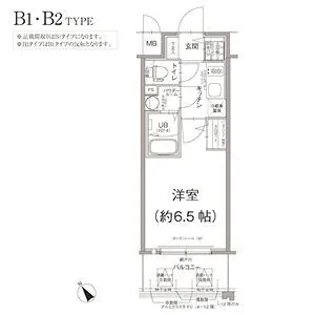 エスリード大阪デュアルゲート【7階】の間取り