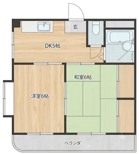 サンパレス21新明【4階】の間取り
