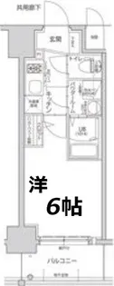 エスリード大阪プライムゲート【2階】の間取り