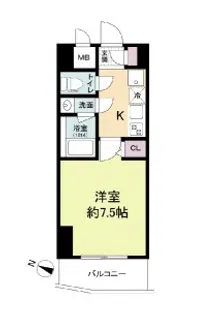 アプリーレ三宮イースト【14階】の間取り