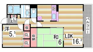 グランデージー【1階】の間取り