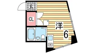 HOOP須磨浦 (旧 ナカタビル)【4階】の間取り
