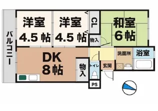 美善ハイツ【2階】の間取り